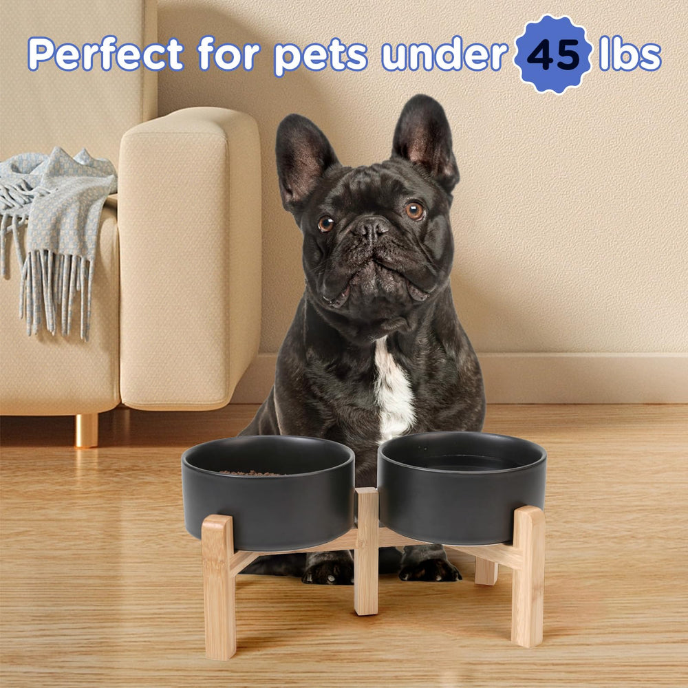 SPUNKYJUNKY two-height options suit small to medium breeds.