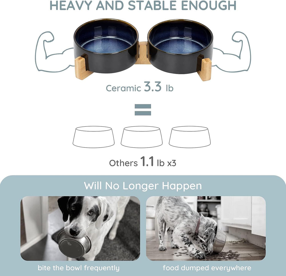SPUNKYJUNKY wooden stand close-up demonstrates non-slip base for stable feeding.