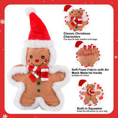 spxkd christmas dog toy built in squeaker boosts engagement during play