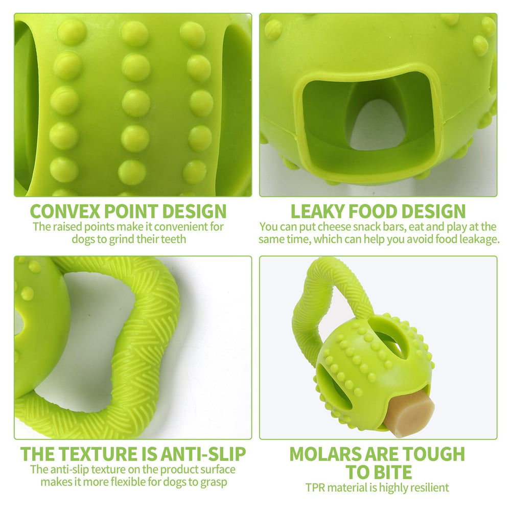 Square Puppy Chew Toy anti-slip texture improves grip during chew