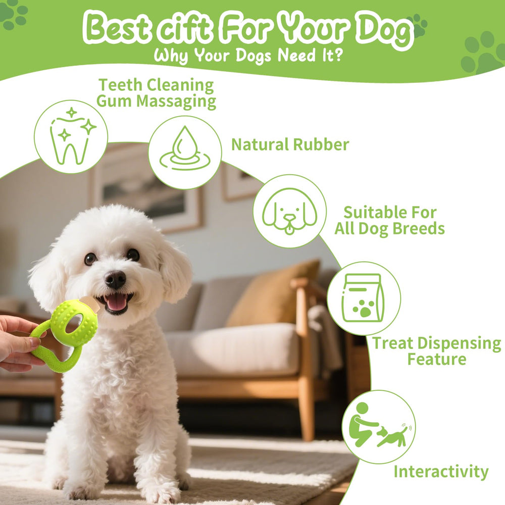 Square Puppy Chew Toy dimensions show compact bite-sized interactive experience