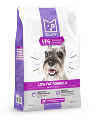SquarePet VFS Low Fat Formula bag front signaling digestive-friendly nutrition.