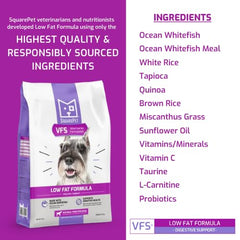 SquarePet VFS pacific cod and ocean whitefish meal provide high-quality protein