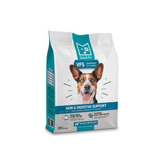 SquarePet VFS skin-digestive-support bag highlights hydrolyzed protein for sensitive dogs.