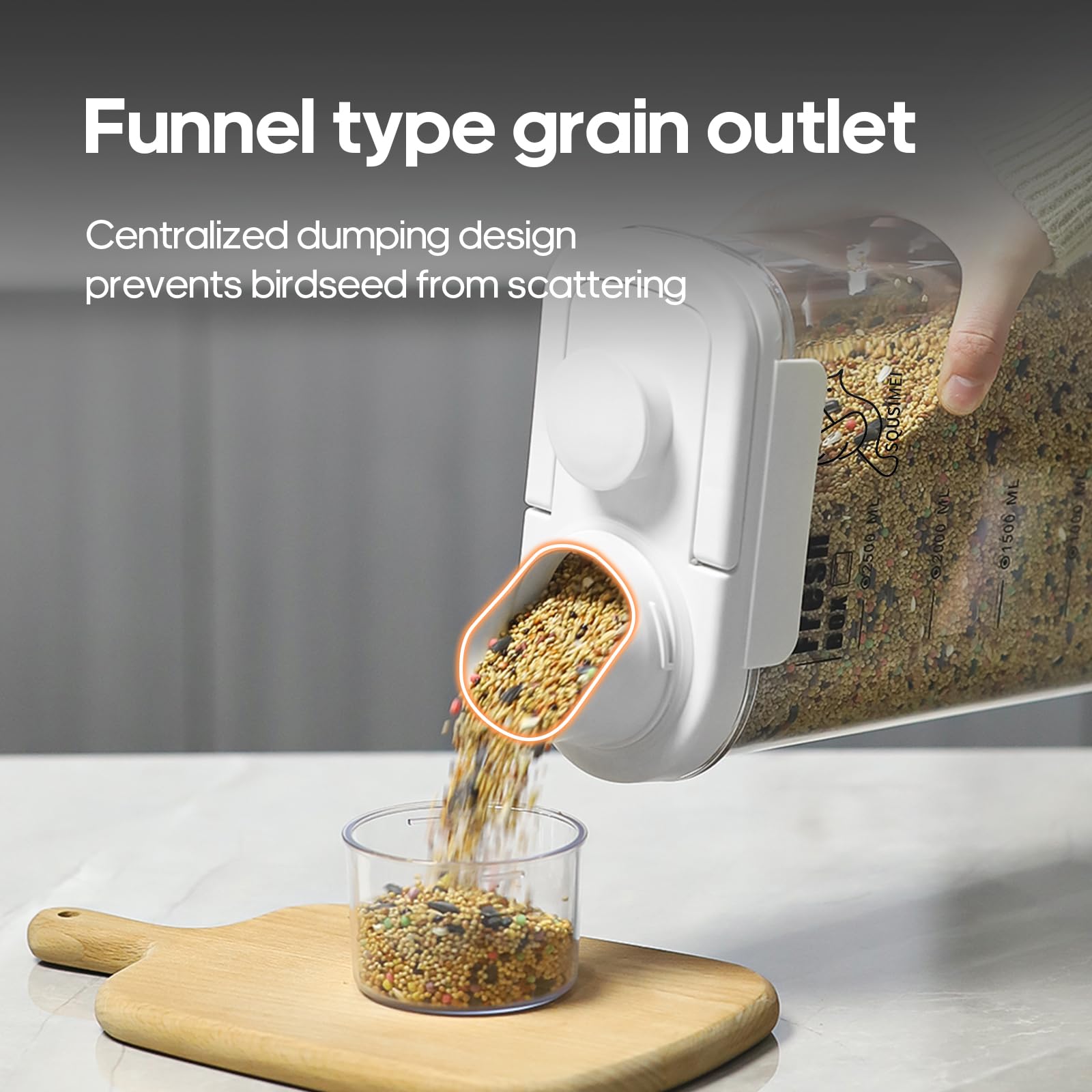 SQUSIMEI concealed handle design shown for easy transport and space saving.