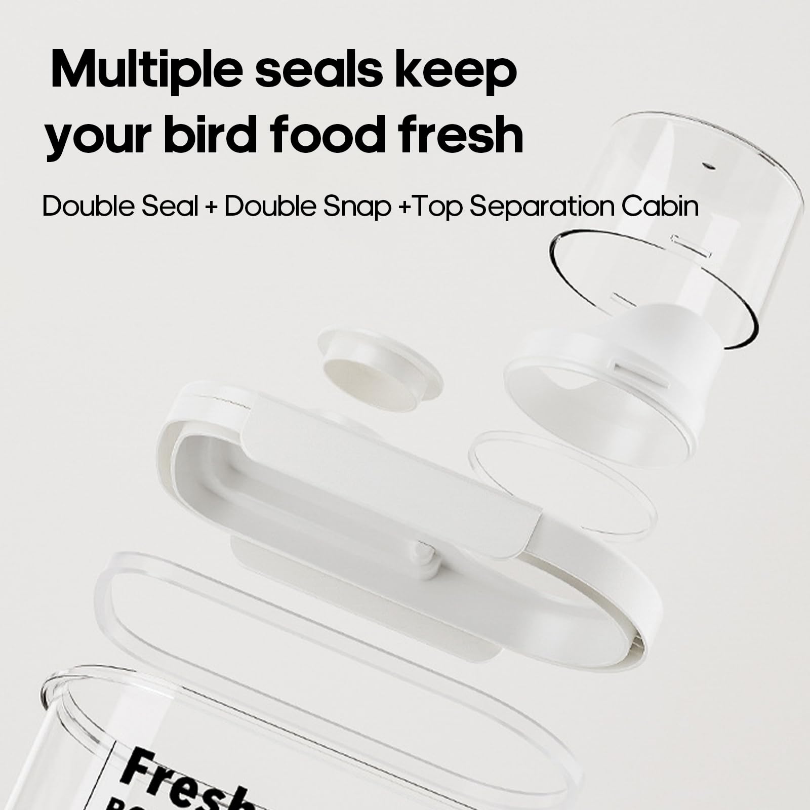 SQUSIMEI measuring cup dispenser feature aids portion control.