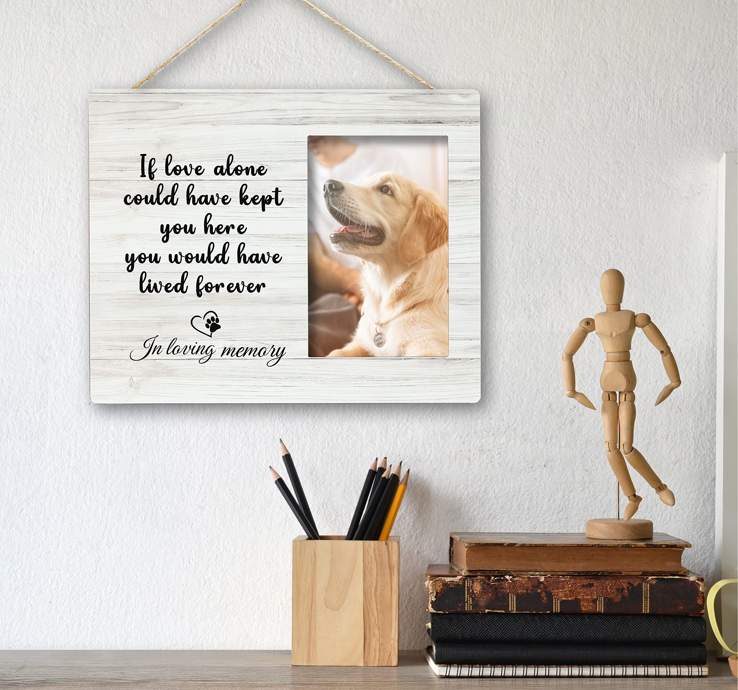 SRADMO memorial frame cat desk display suited for shelves or desks.