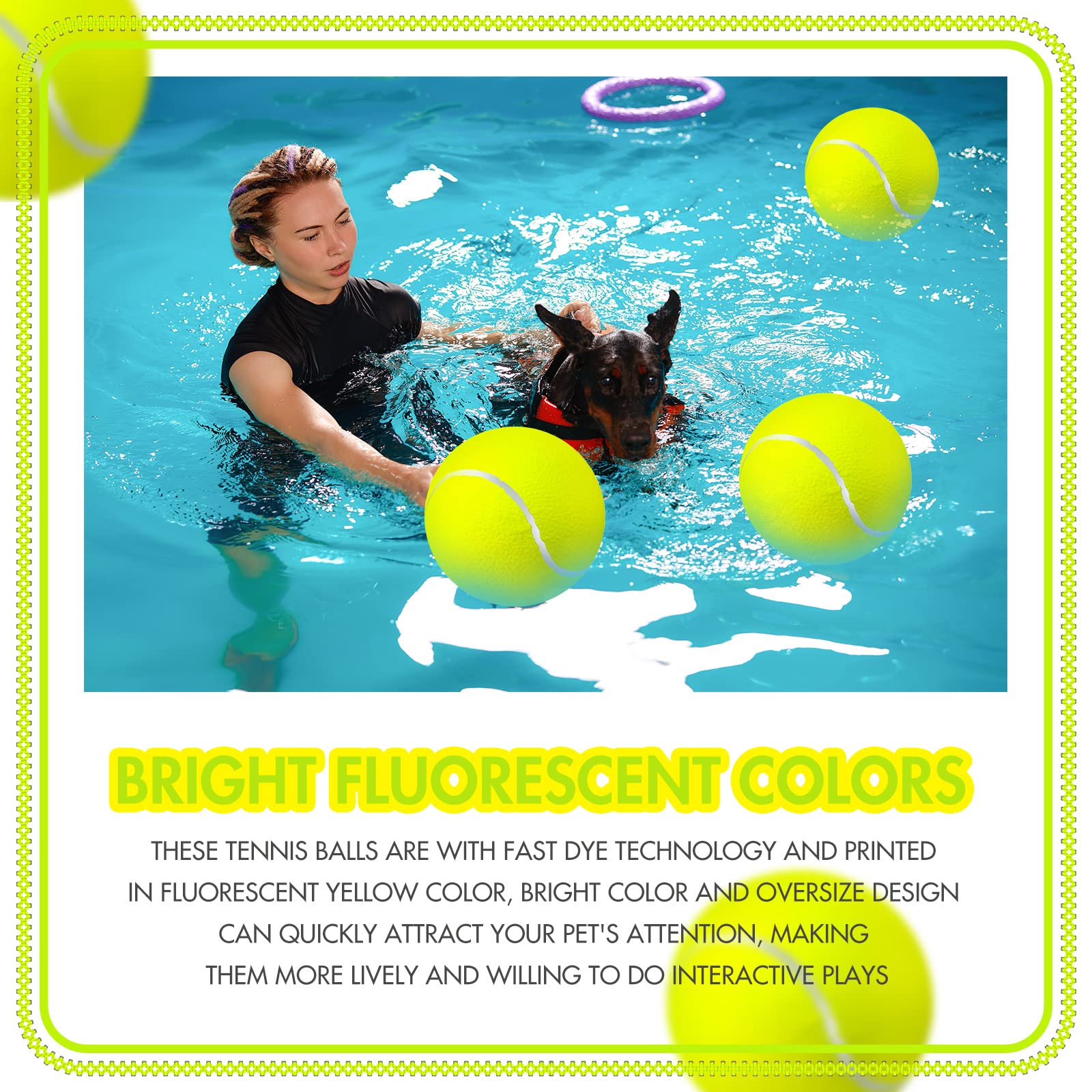 Sratte giant dog ball for indoor outdoor training, strengthens bonds during games