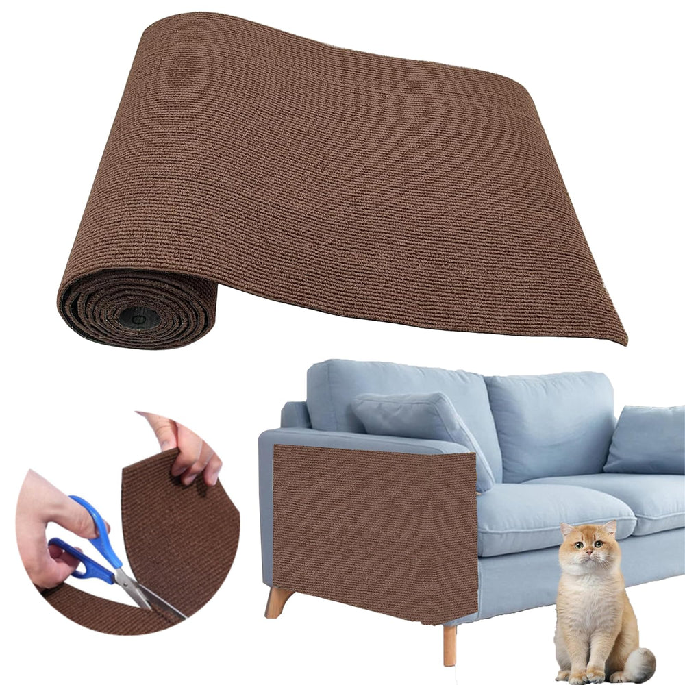 SREBAY cat scratch couch protector applied to furniture protects surfaces from claw damage