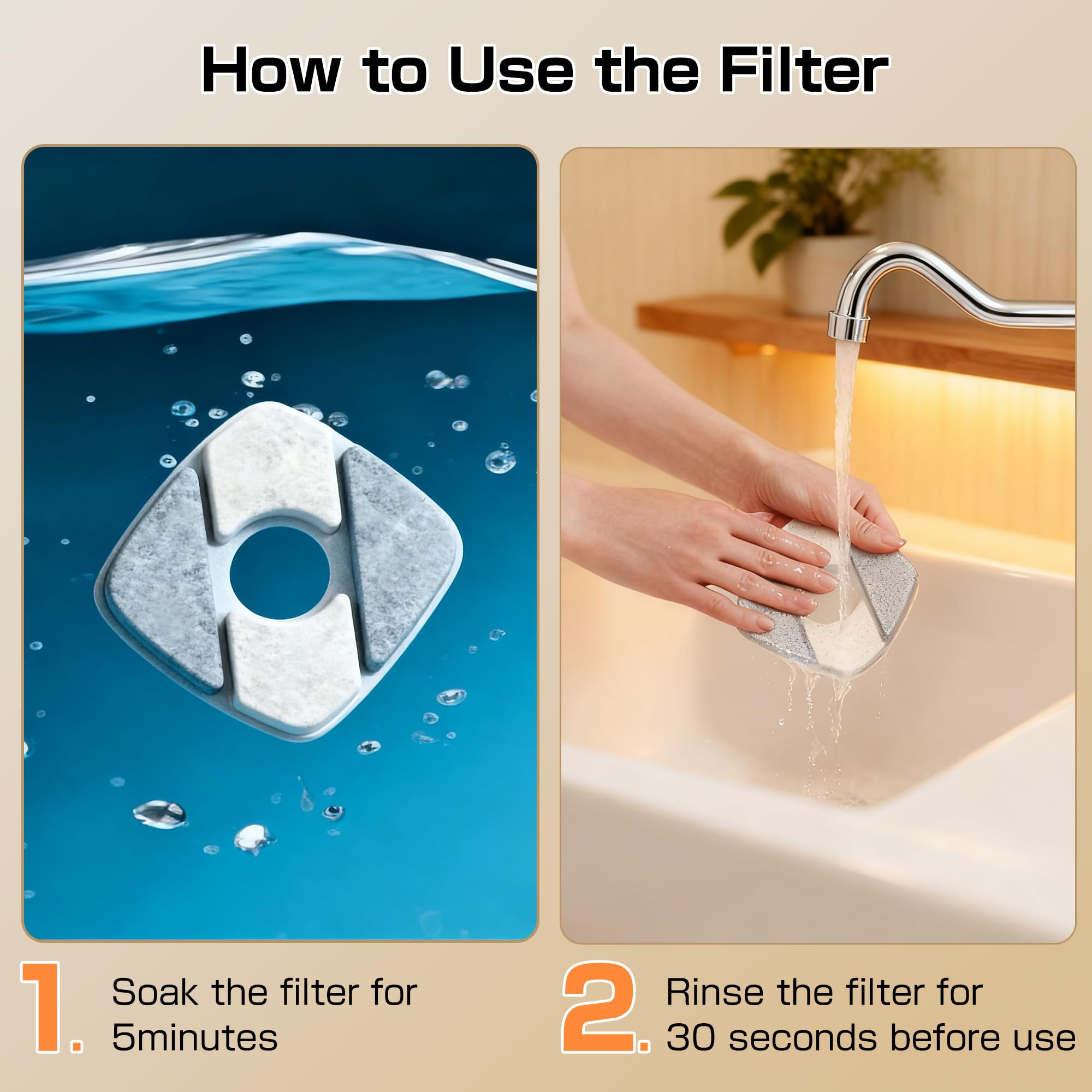 Srnona auto-stop feature guards against spills when water is low.