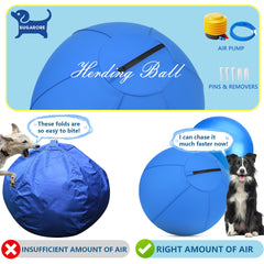 Srotek Herding Ball anti-burst PVC bladder provides reliable daily exercise.
