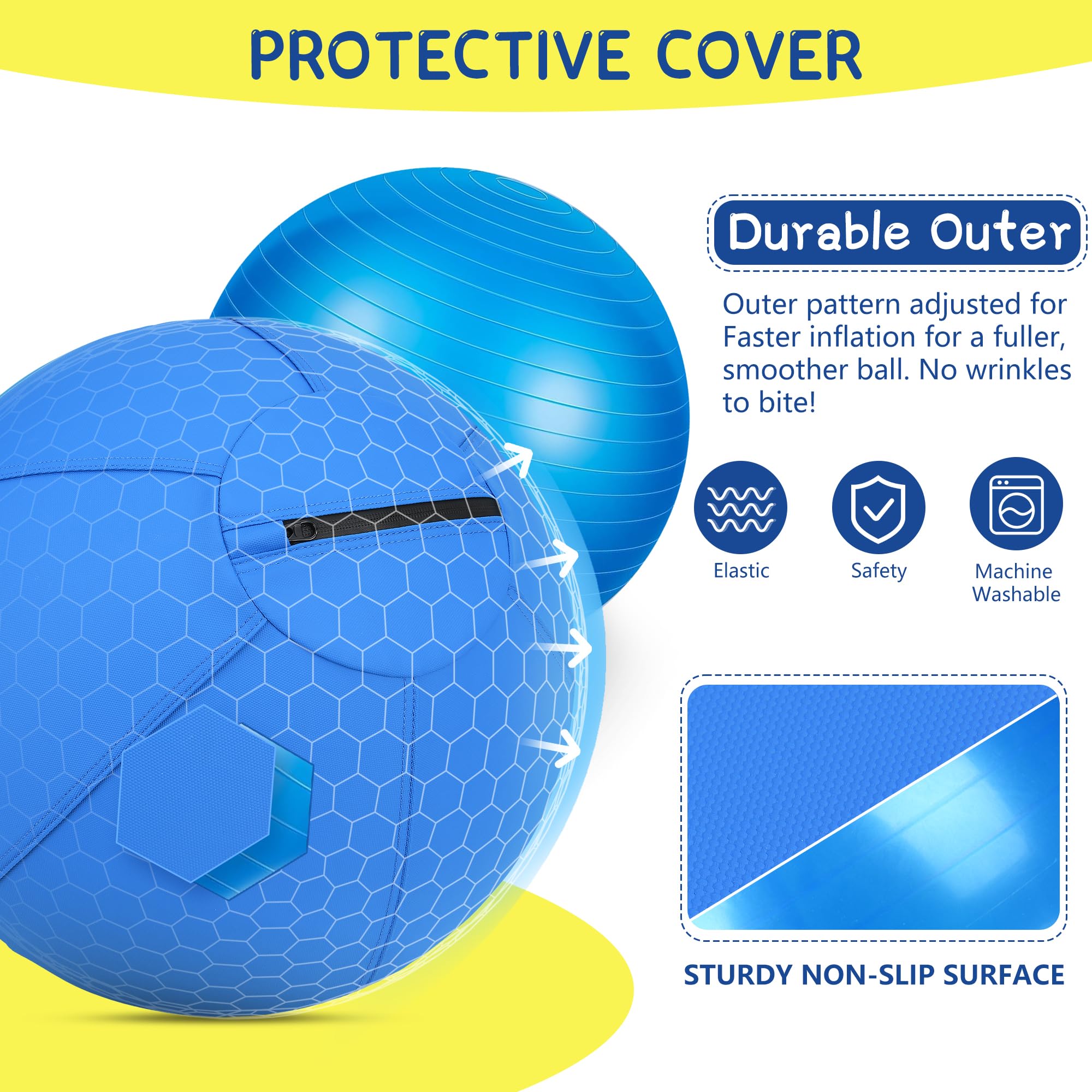 Srotek Herding Ball removable cover makes cleaning after muddy play simple.