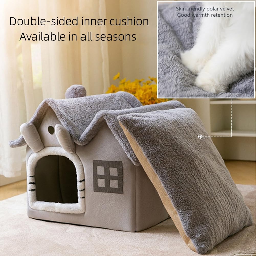Srutirbo luxury double roof dog house removable roof for simple cleaning.