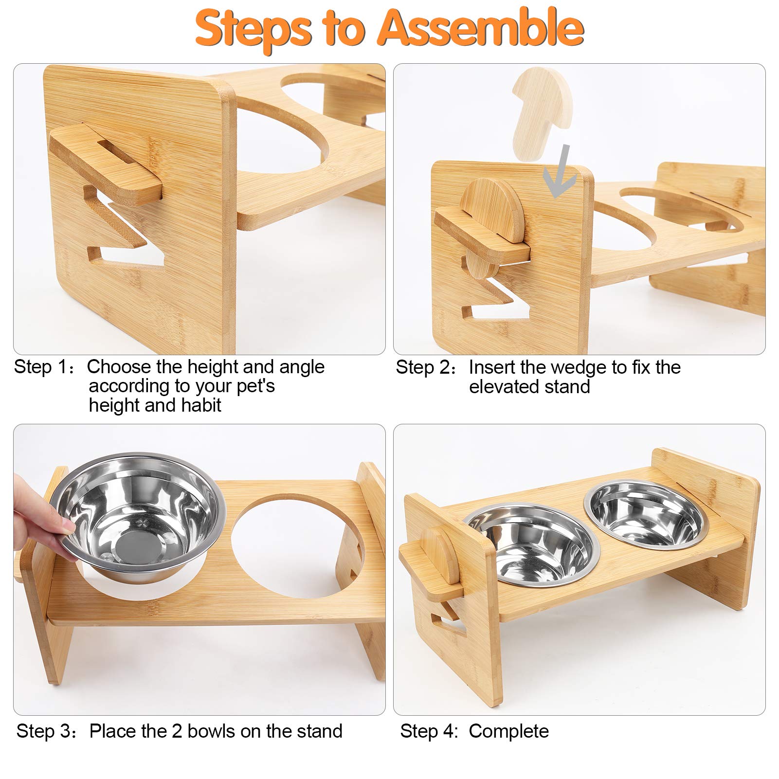 SSAWcasa detachable foldable wooden stand enables space-saving travel.