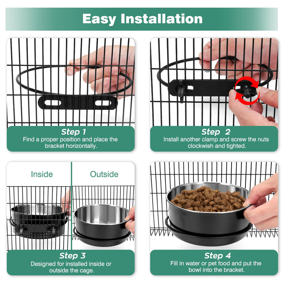 SSAWcasa anti-tipping design reduces spills in busy kennels and crates