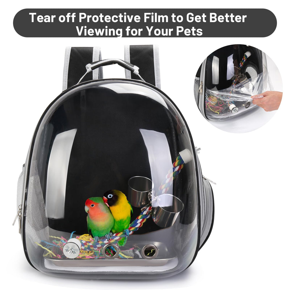 SSAWcasa portable bird carrier for short trips, hiking, and camping
