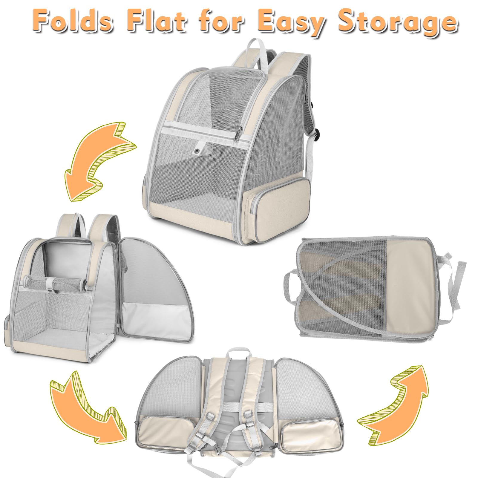 SSAWcasa cat backpack durable materials highlight scratch resistant travel durability