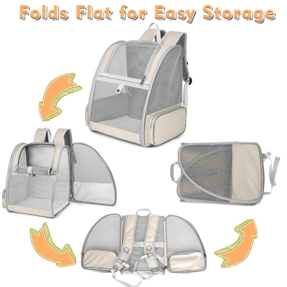 SSAWcasa cat backpack durable materials highlight scratch resistant travel durability