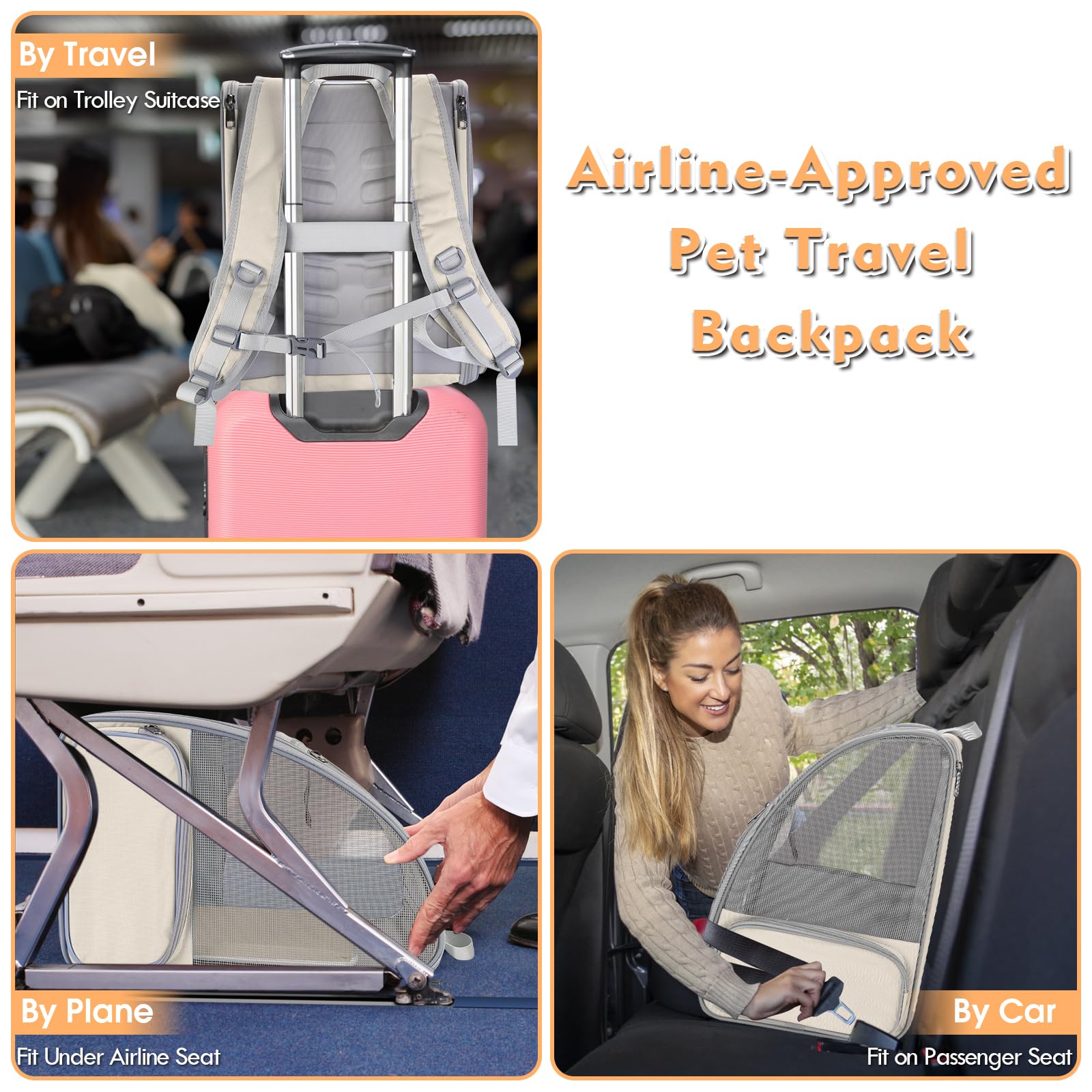 SSAWcasa cat backpack folded storage demonstrates space saving design