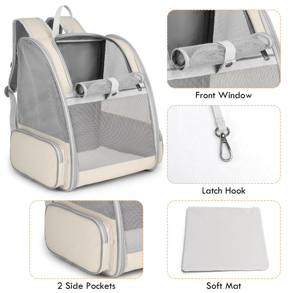 SSAWcasa cat backpack side entrances illustrate easy loading and access