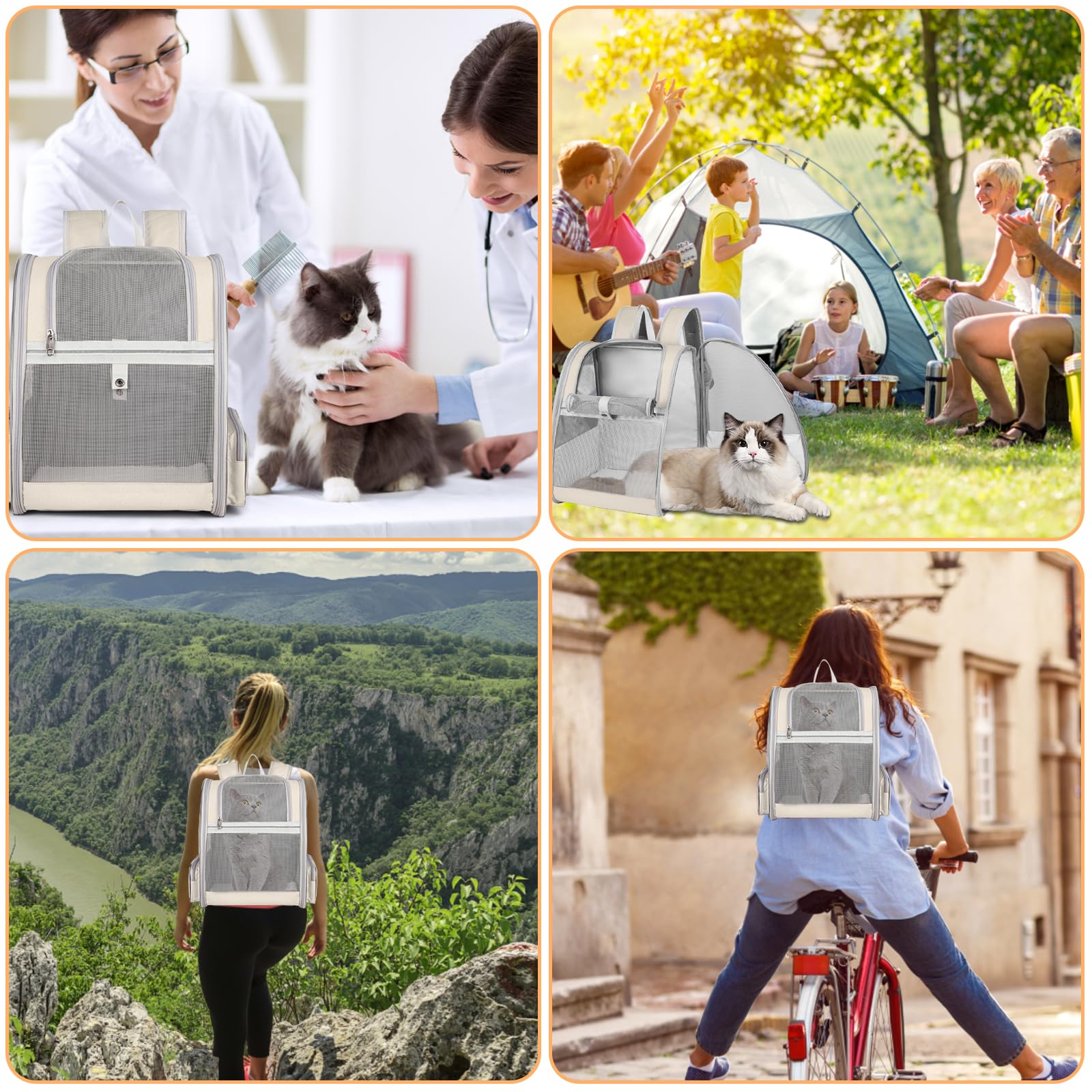 SSAWcasa cat backpack travel use shows versatility for trips and walks