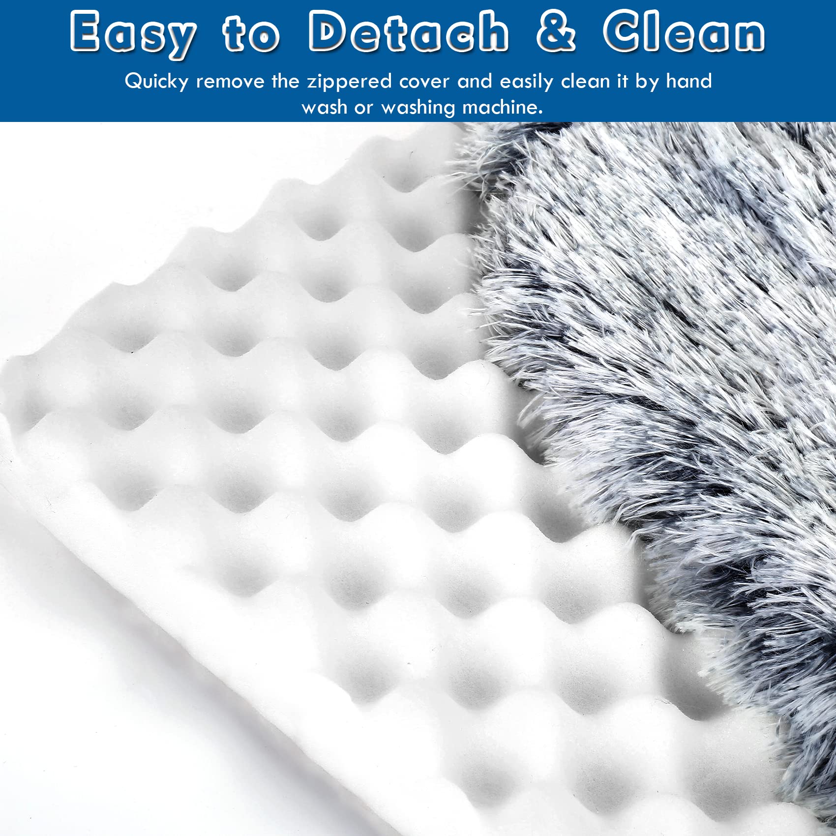 SSAWcasa non-slip bottom keeps bed from sliding on floors.