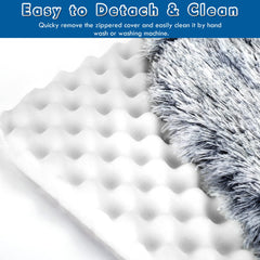 SSAWcasa non-slip bottom keeps bed from sliding on floors.