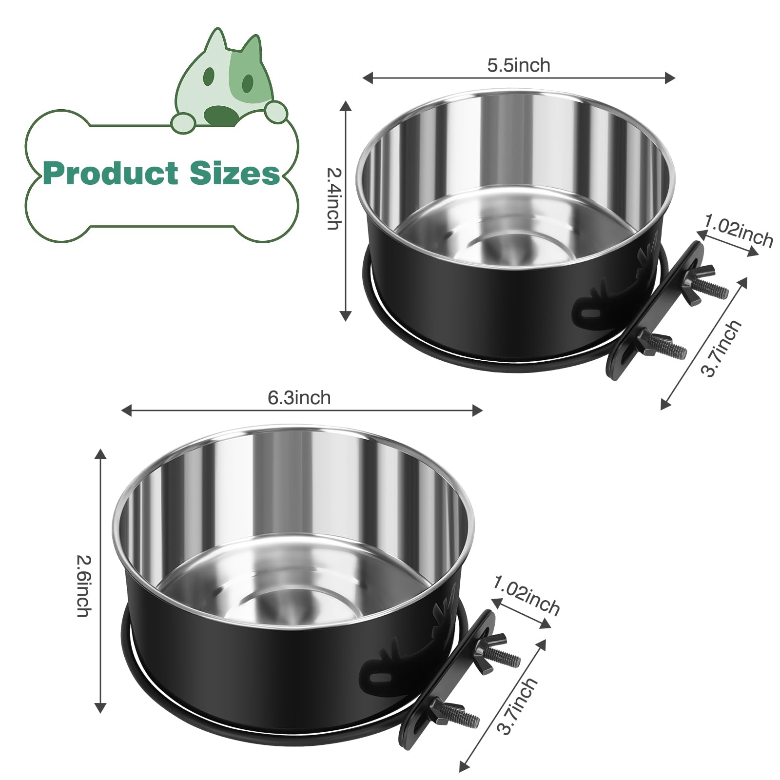 SSAWcasa height-adjustable crate bowl improves fit for growing pets