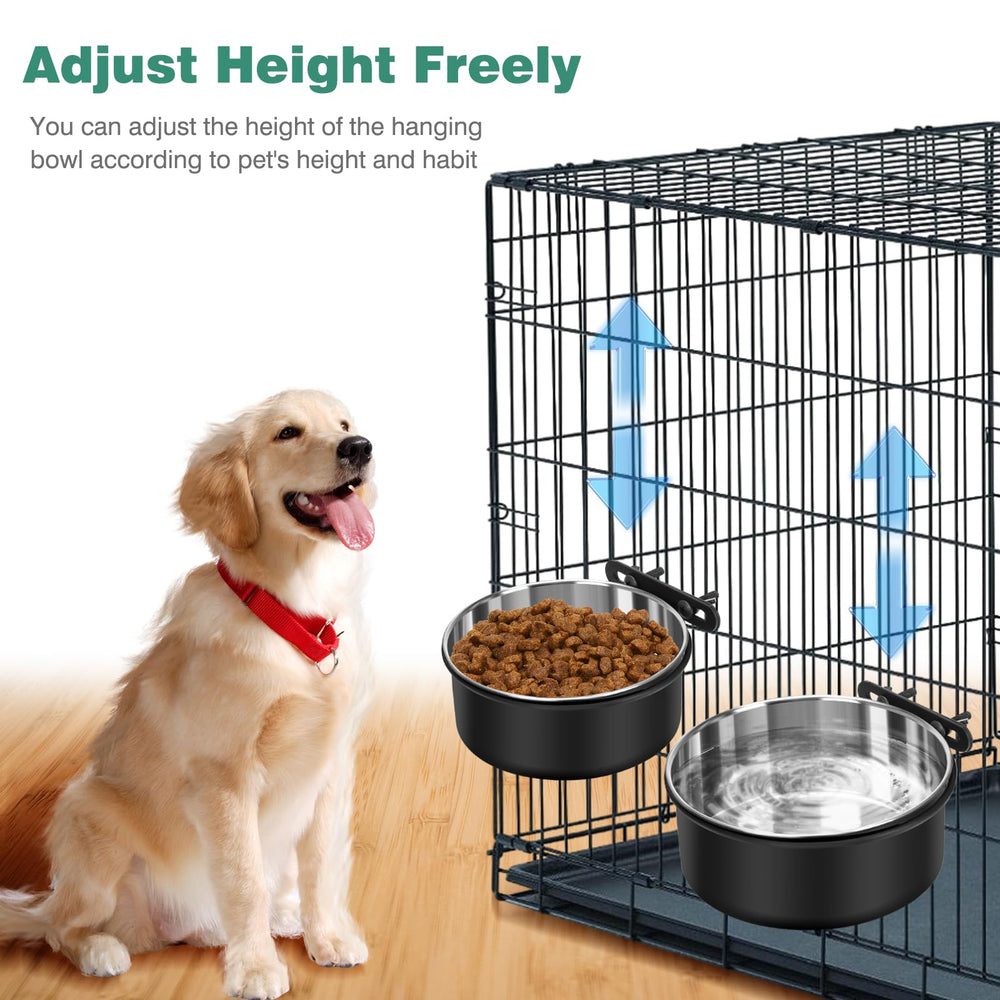SSAWcasa spill-proof dog crate bowl design reduces mess in kennels.