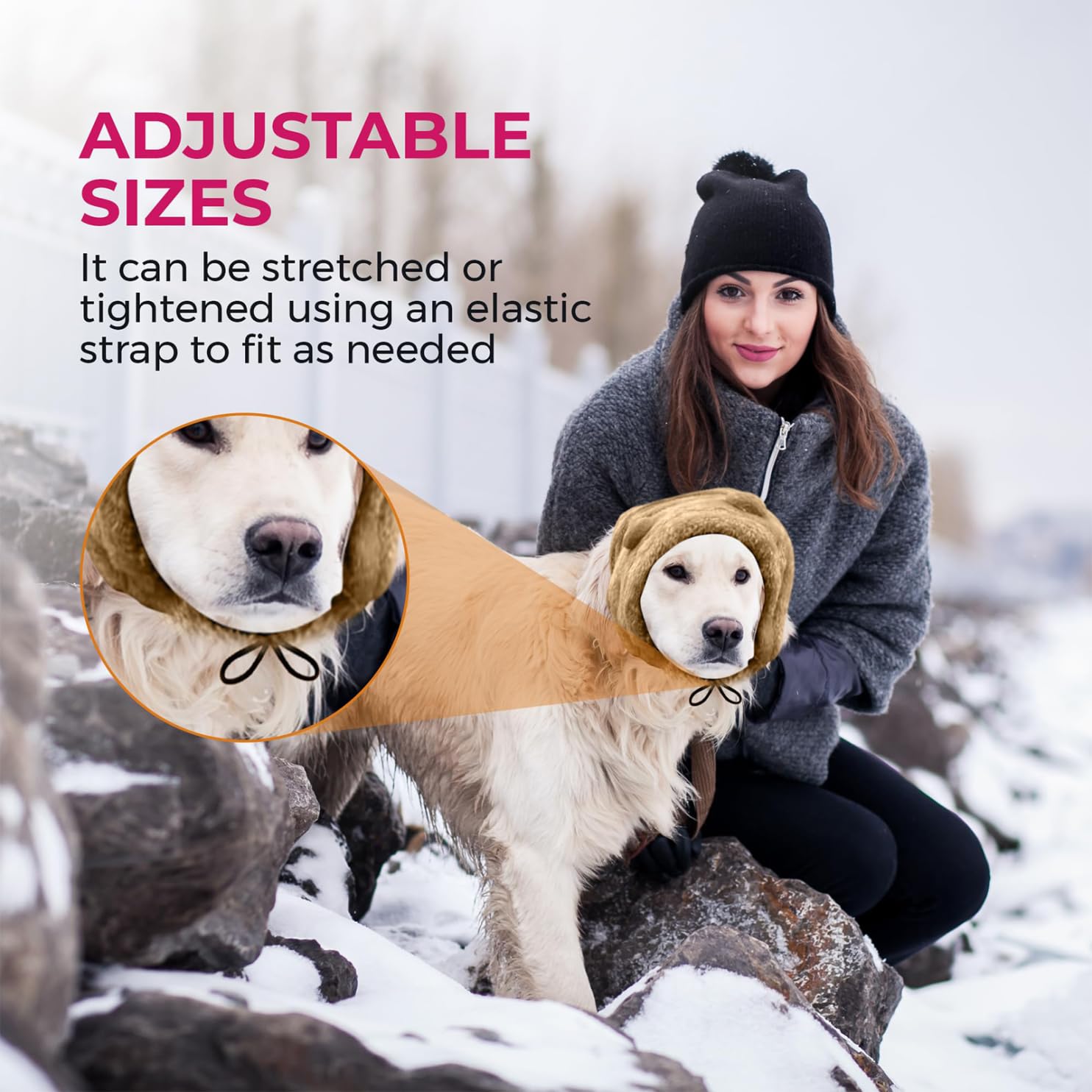 SSaYo versatile hoodie accessory in brown for dogs.