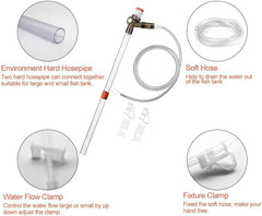 SSRIVER Aquarium Gravel Cleaner water changer demonstrates versatile use across tank sizes.