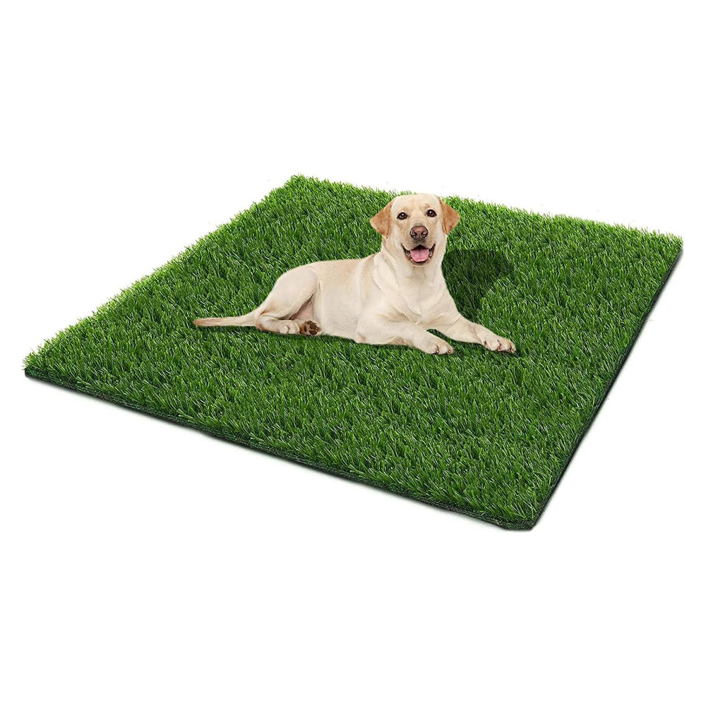 SSRIVER dog grass pad large area closeup, lush faux turf for potty training.