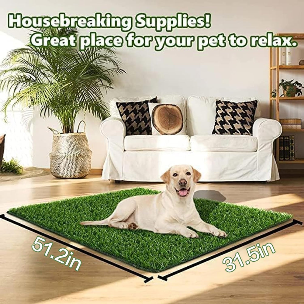 SSRIVER dog grass pad with rubber gasket for easy installation anywhere.