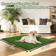 SSRIVER dog grass pad with rubber gasket for easy installation anywhere.