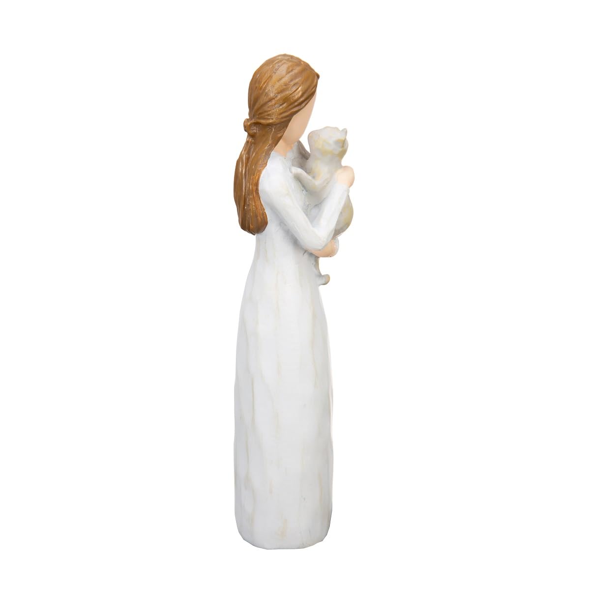 ST.LORIAN Angel of Friendship cat memorial figurine mantel display as a meaningful centerpiece