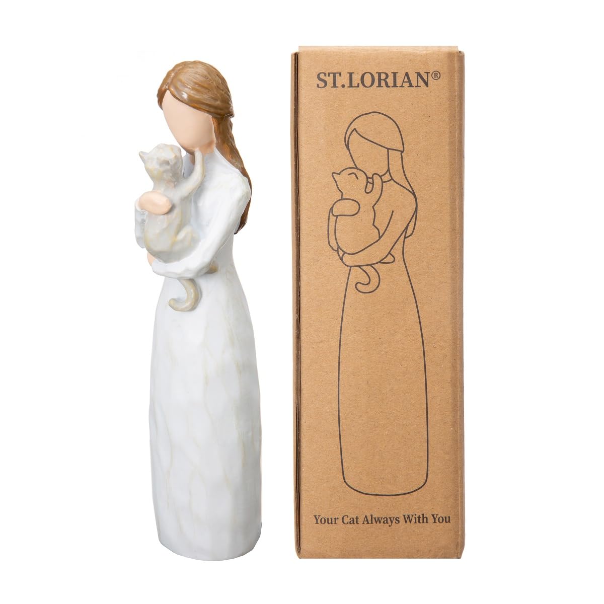 ST.LORIAN Angel of Friendship cat memorial gift packaging ready for gifting