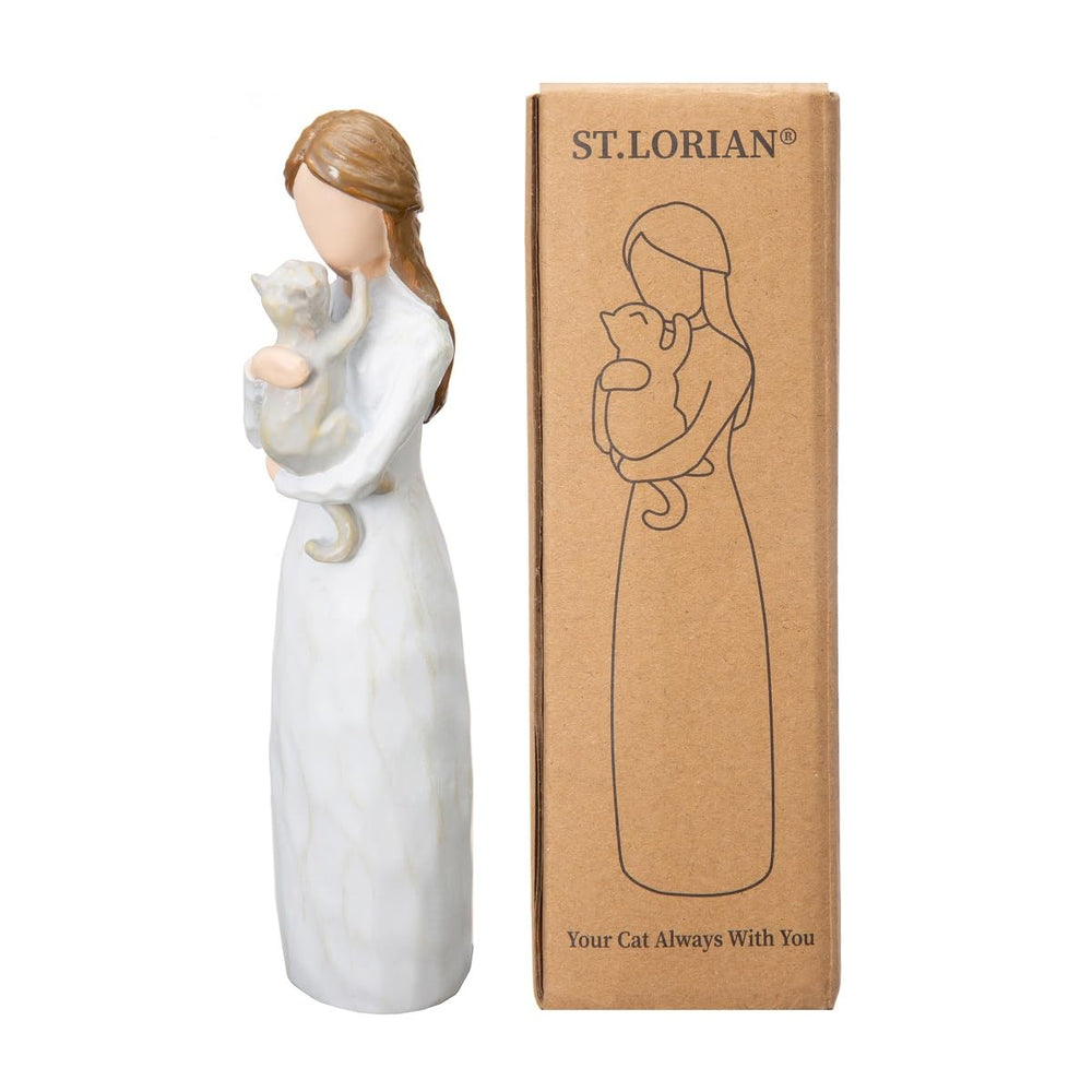 ST.LORIAN Angel of Friendship cat memorial gift packaging ready for gifting