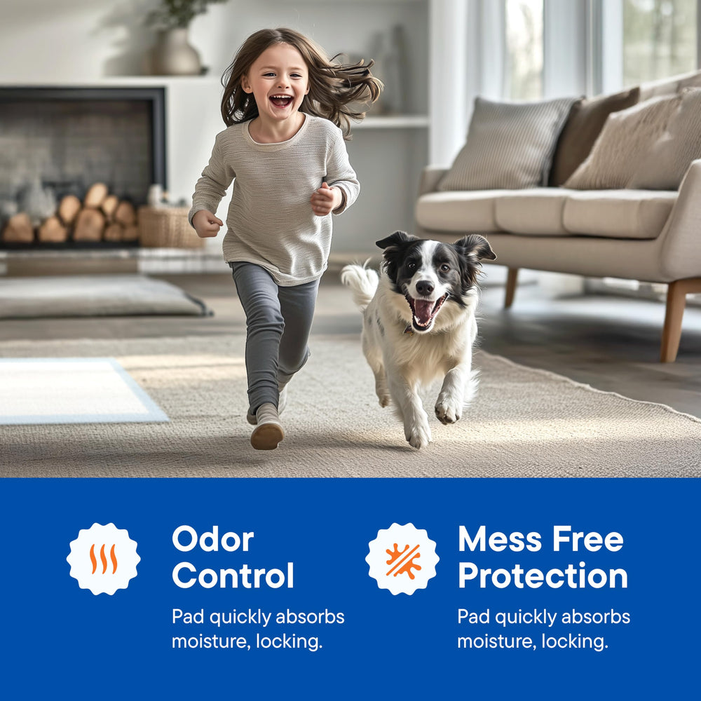 Stack Man protect-floor pad showing leak barrier on hard floors