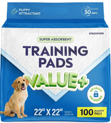 Stack Man puppy pads 22x22 inch coverage for training sessions