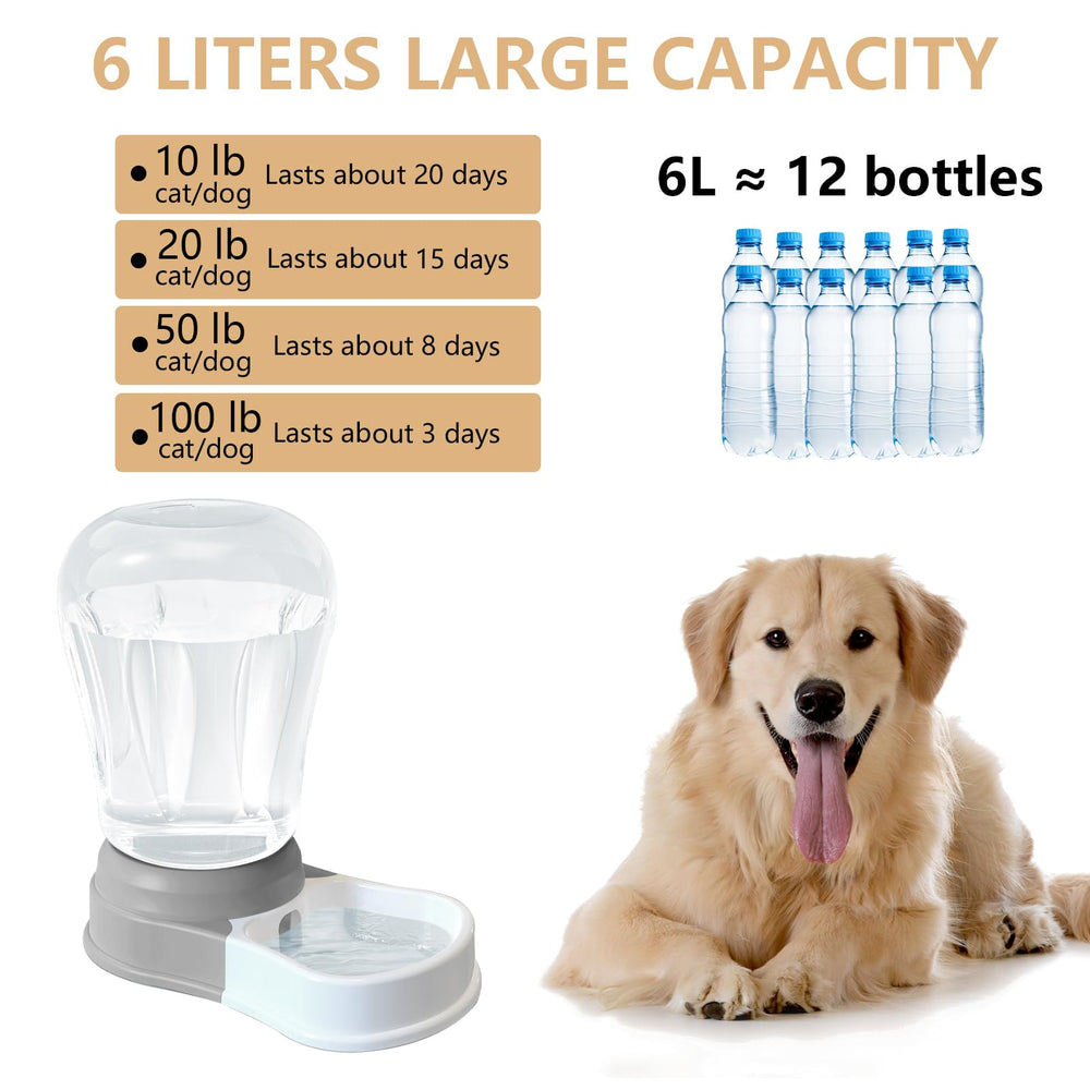 STALTWO 1.58-gallon capacity bowl showing clear water level for easy monitoring.