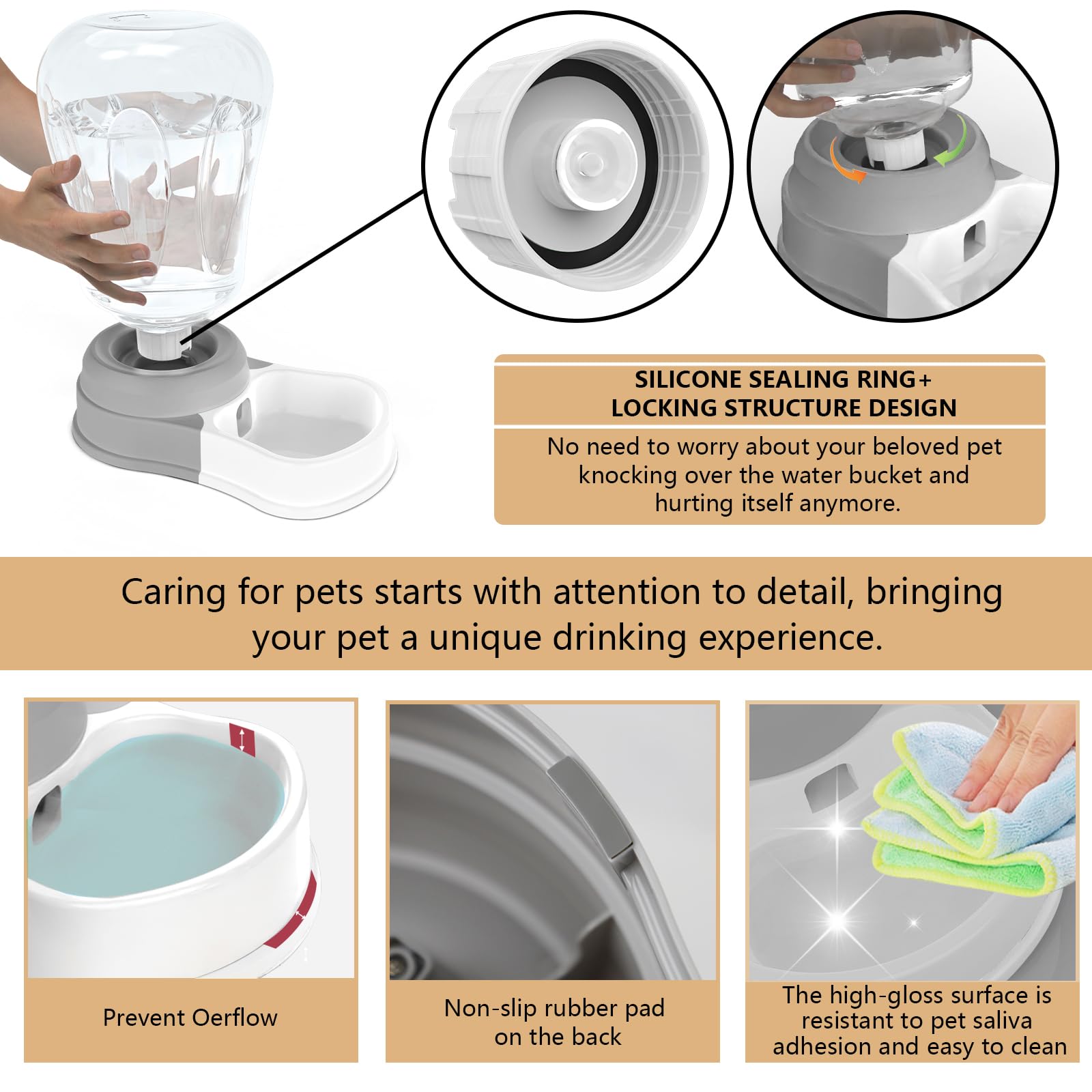 STALTWO modular design for easy disassembly and thorough cleaning after meals.