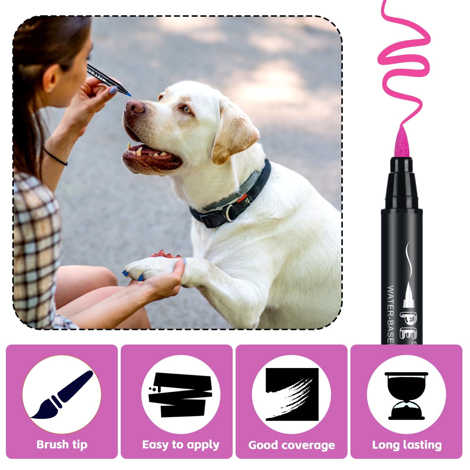 STANBLUE 18-color palette in a pet nail polish kit for creative looks.