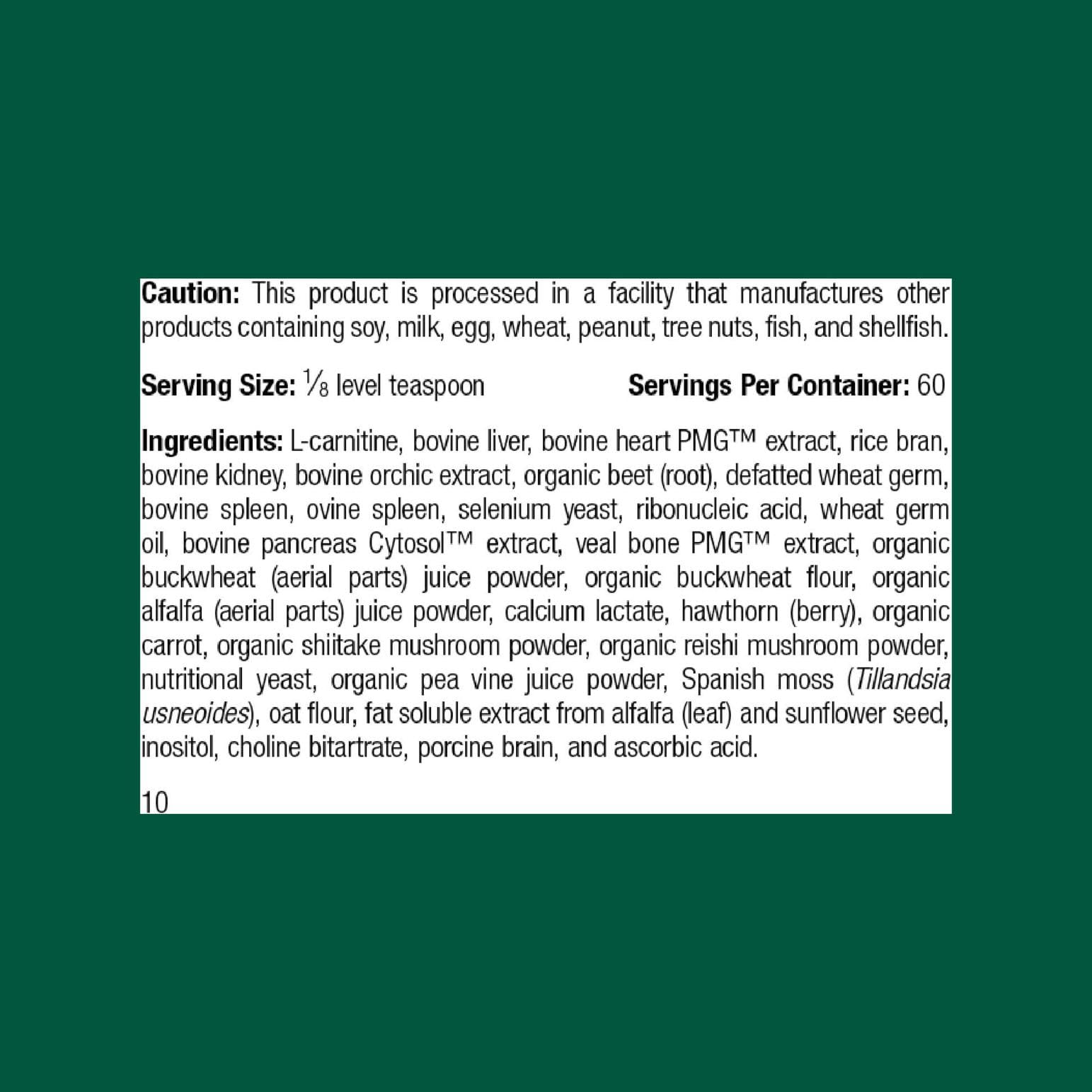 Standard Process Canine Cardiac Support sealed pack communicates convenient heart nutrition for dogs.