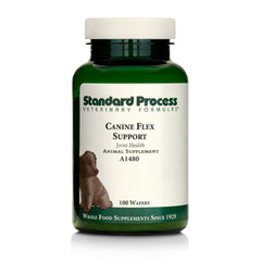Standard Process Canine Flex Support bottle front highlighting joint support.