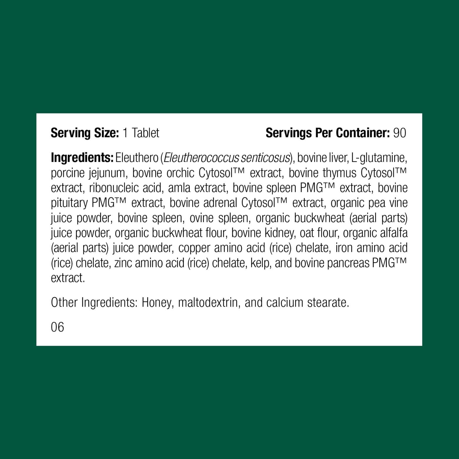 Standard Process Inc. immune tablets closeup showing nutrient-rich feline immune support