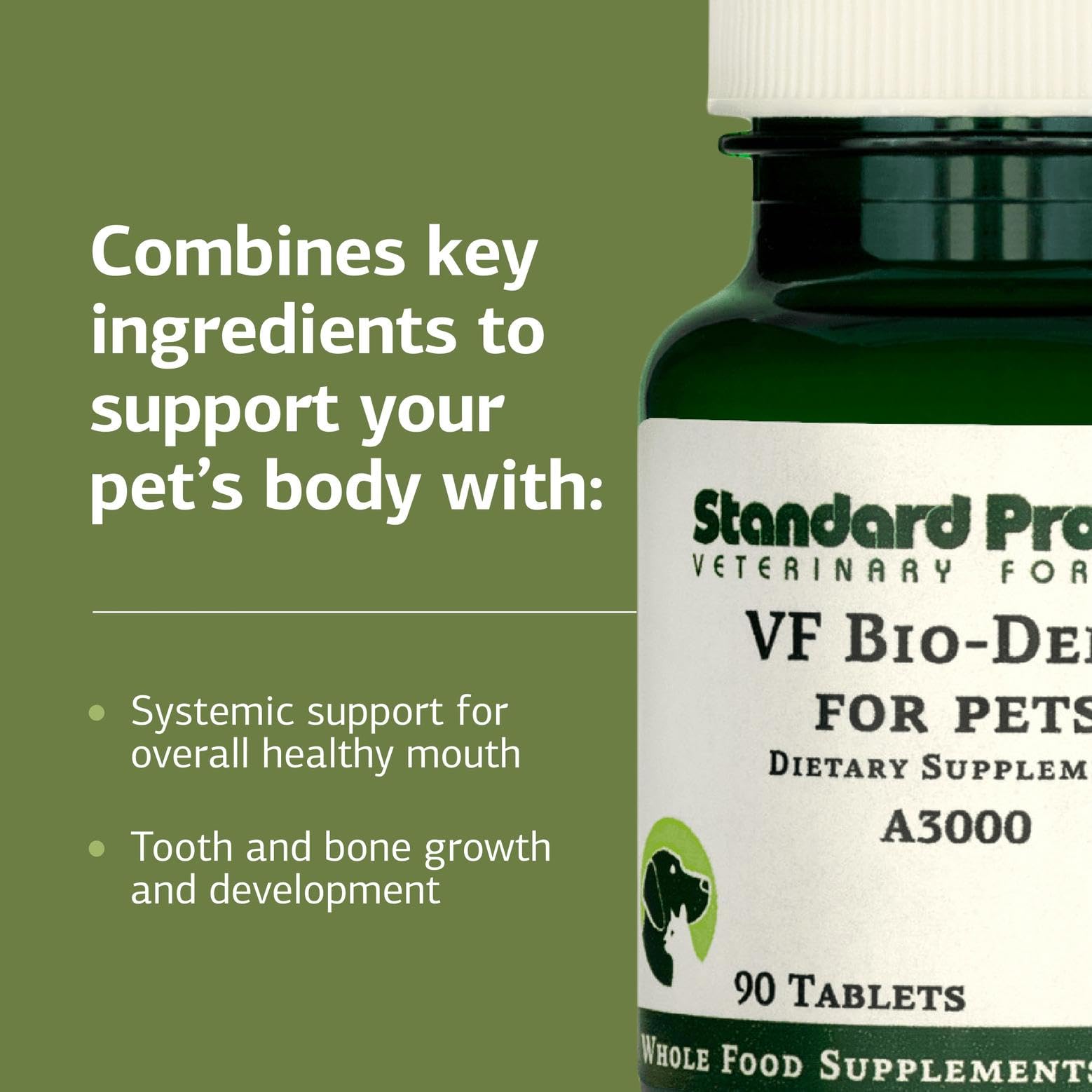 VF Bio-Dent for Pets illustration highlighting oral health and tissues