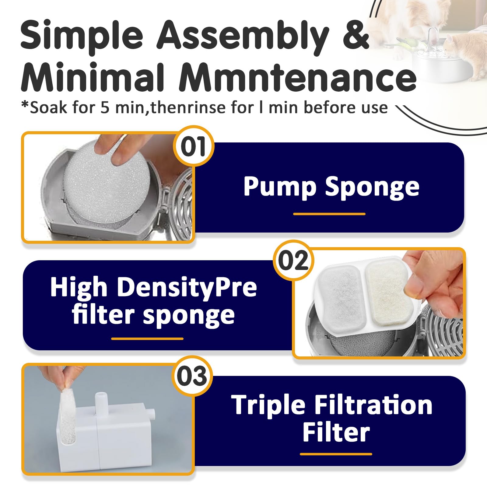 Standwme filter pack for 7L fountain promotes healthier hydration options
