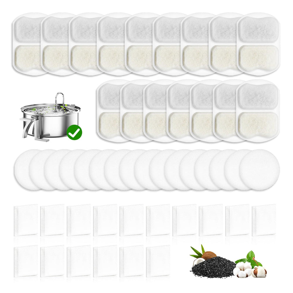 Standwme oneisall pwf002 filters sponge set improving water clarity for pets