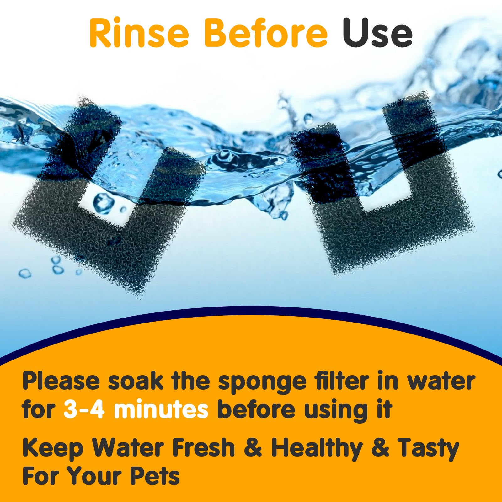 Standwme packaging shows 12 filters ready for regular fountain maintenance.