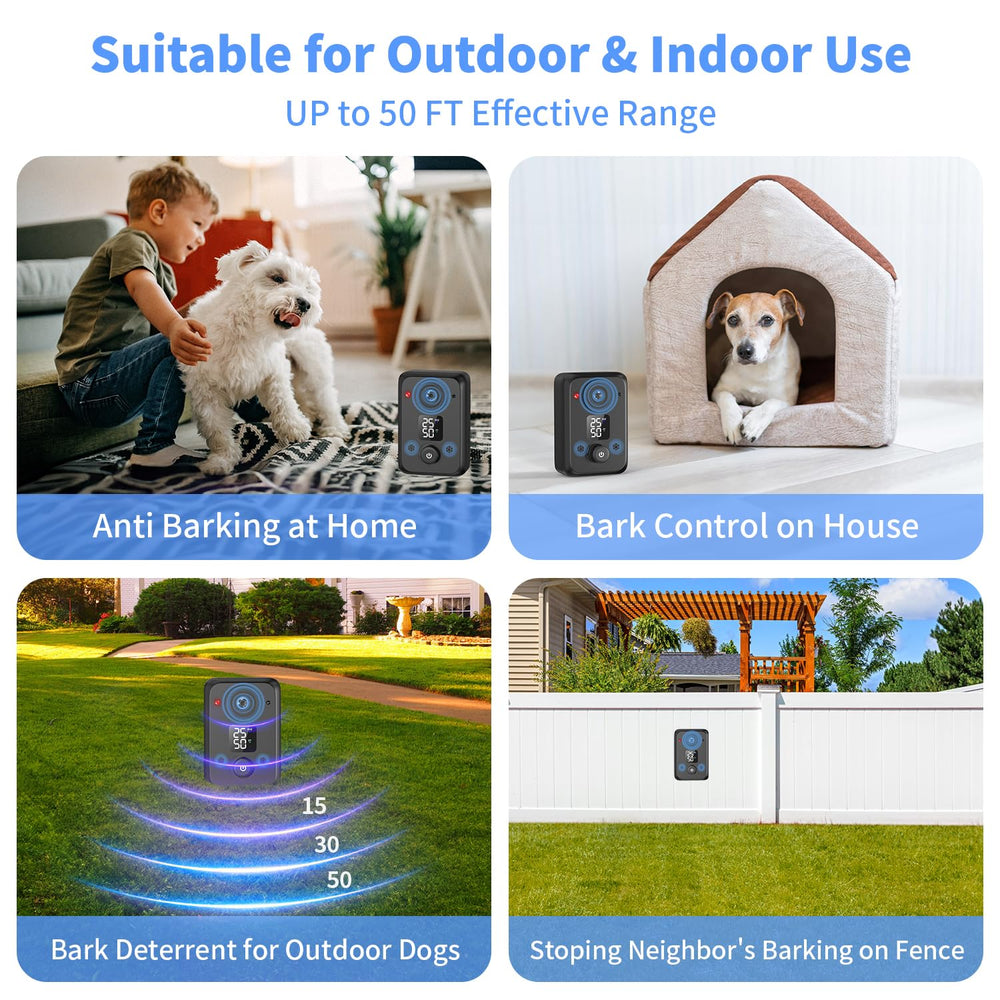 STANWIS anti barking device range and detection; flexible placement options.